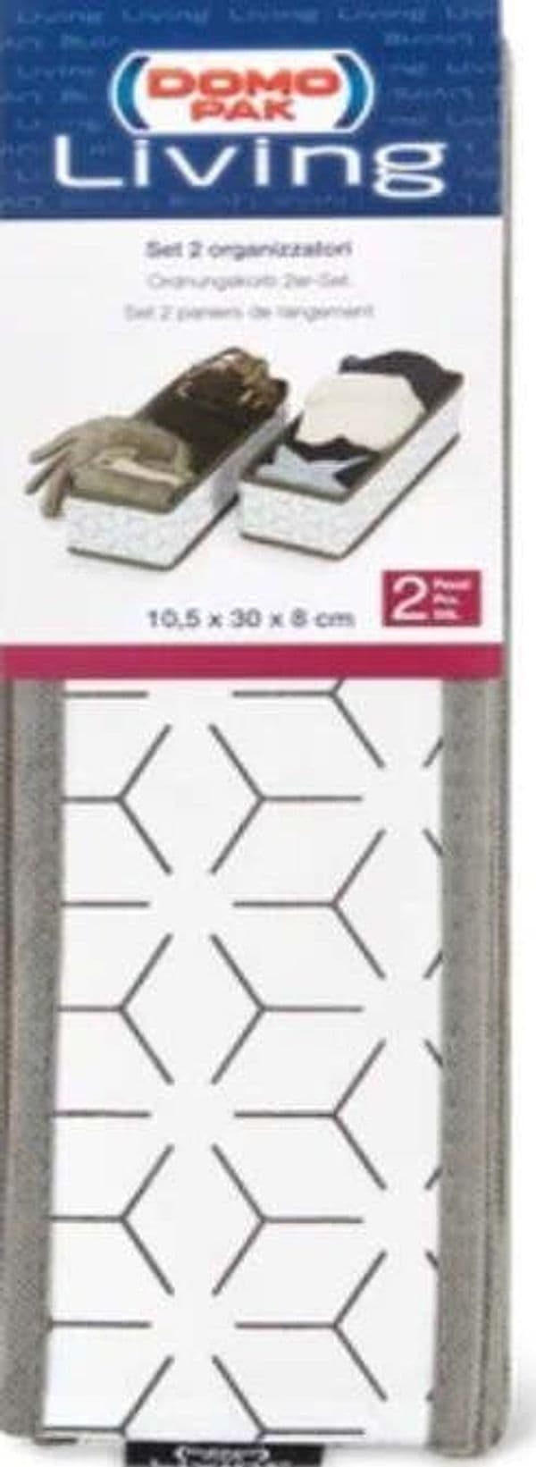 DOMOPAK-LIVING---SET-2-DIVISORI-PER-CASSETTI-METRIK-PEVA-30X10,5X8CM