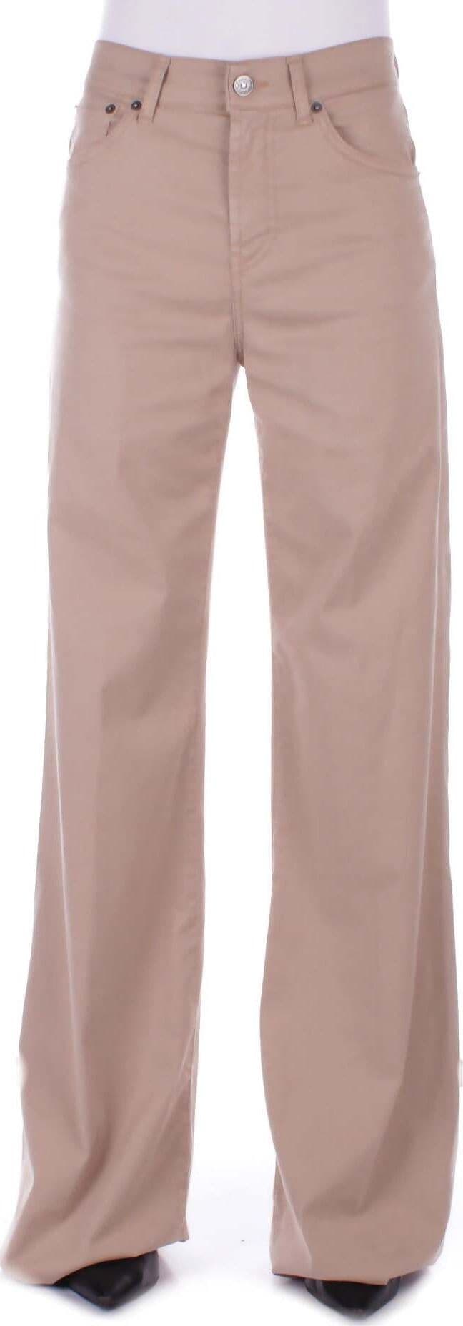 Dondup-Pantaloni-Beige-da-donna