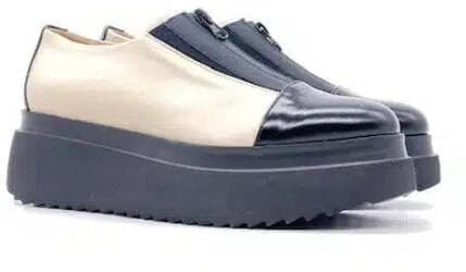 DONNA SOFT Mocassino Donna Con Zip Caffelatte Nero in Loafer e mocassini Calzature Durello - Agna, commercioVirtuoso.it