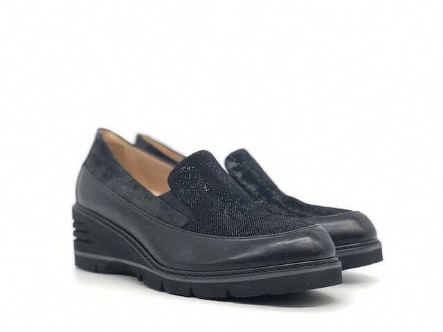 DONNA SOFT Mocassino donna pelle nera in Loafer e mocassini Calzature Durello - Agna, commercioVirtuoso.it