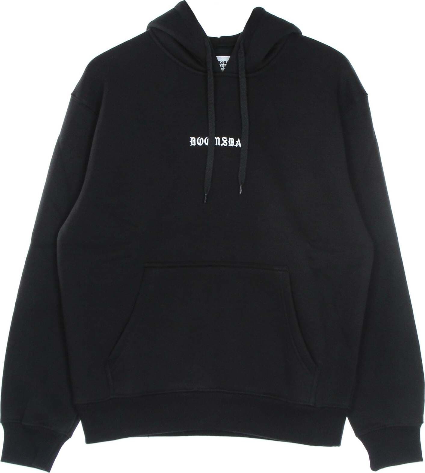 DOOMSDAY-Felpa-Cappuccio-Uomo-No-More-Space-Hoodie-Black-da-uomo