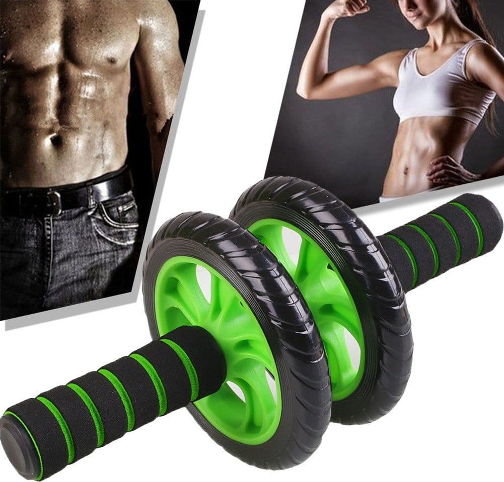 Doppia Ruota Per Allenamento Muscoli Addominali Con Tappetino Palestra Fitness Sport e tempo libero/Fitness e palestra/Potenziamento muscolare/Attrezzature per l'allenamento della forza Trade Shop italia - Napoli, Commerciovirtuoso.it