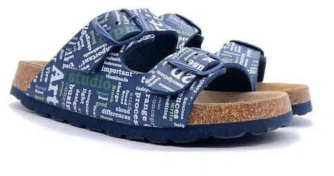 DOREA Ciabatta 2 Fibbie Bambino Blu in Zoccoli e sabot Calzature Durello - Agna, commercioVirtuoso.it