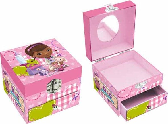 Dottoressa-Peluche-Portagioielli-Quadrato-con-specchio-e-cassetto-Disney