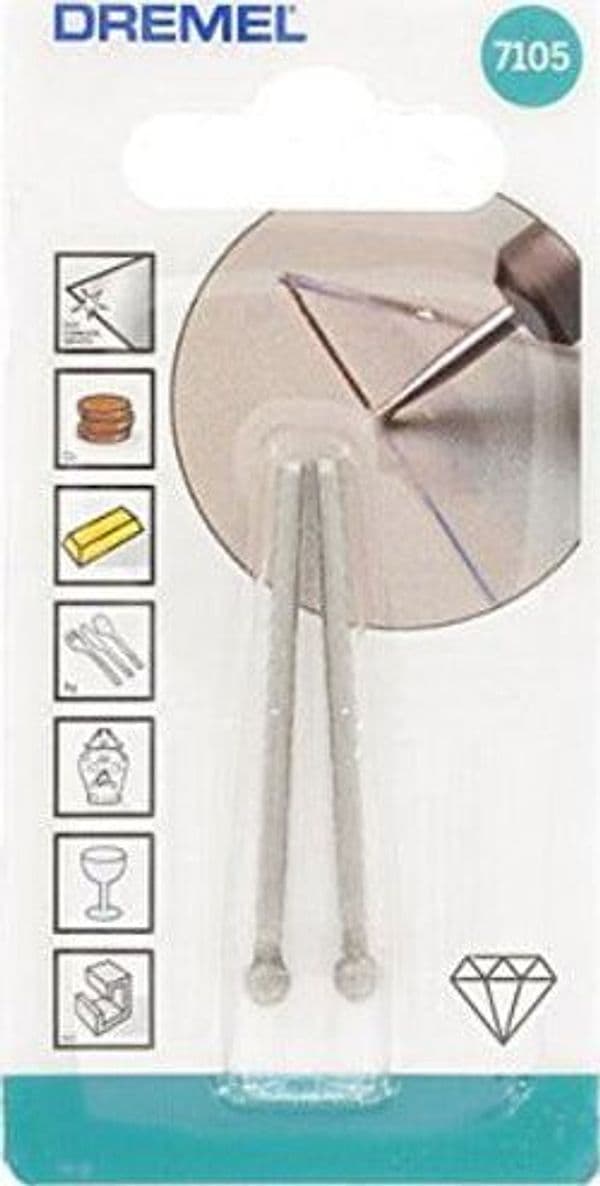 DREMEL-7105---PUNTE-DIAMANTATE-SFERICHE-DIAMETRO-4,4mm-2PZ
