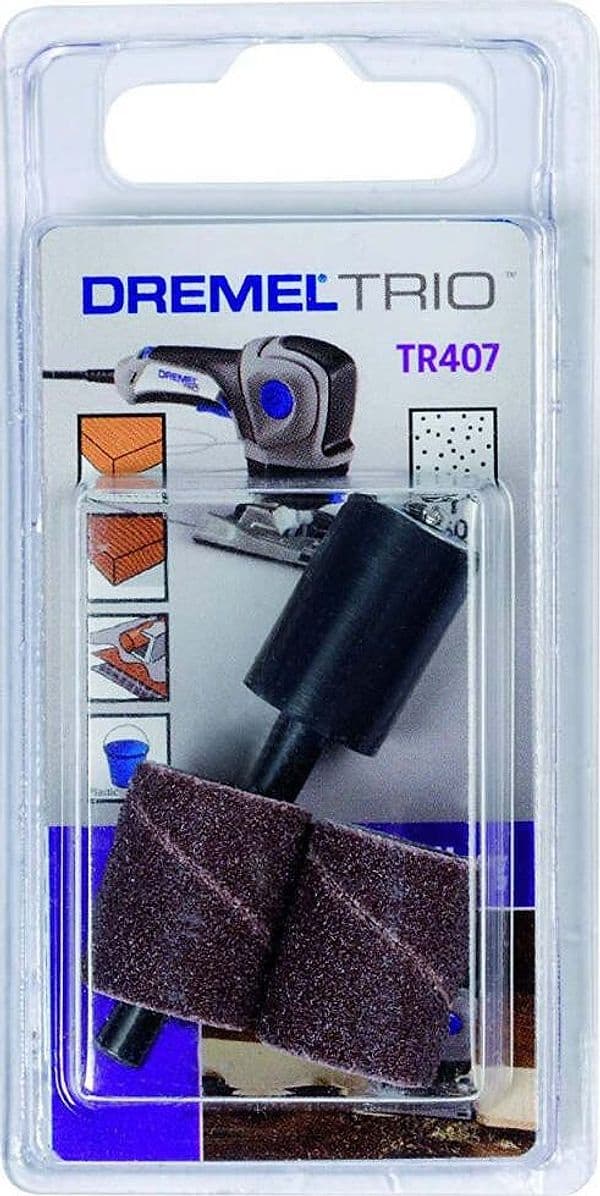 DREMEL-TRIO-TR407-PERNO-CON-2-CILINDRI-ABRASIVI-GRANA-60
