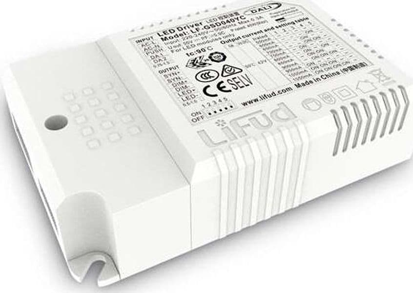 Driver-Dimmerabile-Led-Dali-Push-Panel-Metallo-45W-1000Ma