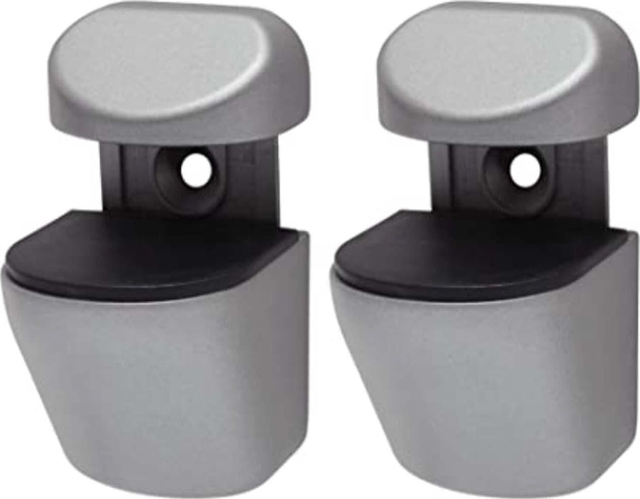 DURALINE---2-PEZZI---COPPIA-DI-REGGIMENSOLE-A-CLIPS---COLORE-ARGENTO-SATINATO-OPACO