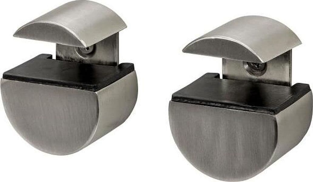 DURALINE---2-PEZZI---COPPIA-DI-REGGIMENSOLE-A-CLIPS-SUPREME-MINI-CIRCLE---IN-NICKEL-SPAZZOLATO