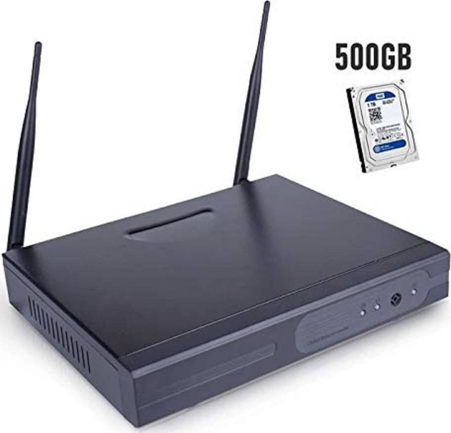 Dvr-Nvr-4-Canali-Wireless-Wifi-Onvif-Cloud-Videoregistratore-+-Hard-Disk-500gb
