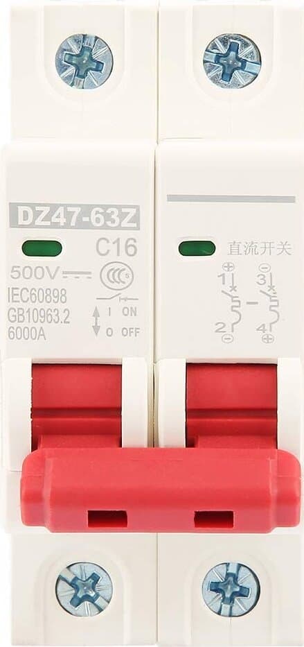 DZ47-63Z-2P 500V Interruttore Magnetotermico di Sicurezza Protezione Sovracorrente - DIN Da Quadro Elettrico in Interruttori automatici 85cento.it - Potenza, commercioVirtuoso.it