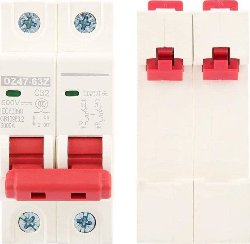 DZ47-63Z-2P C32 500V Interruttore Magnetotermico di Sicurezza Protezione Sovracorrente - DIN Da Quadro Elettrico in Interruttori automatici 85cento.it - Potenza, commercioVirtuoso.it