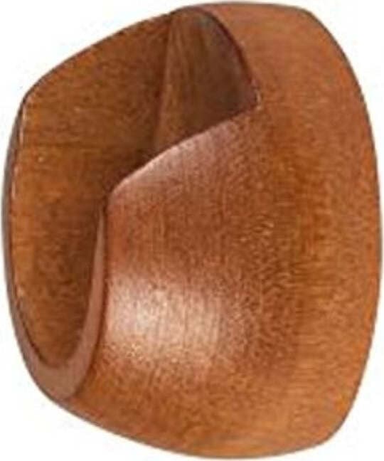 ECOSI'---2-SUPPORTI-PARETE/PARETE-PER-BASTONI-D.-28-IN-LEGNO-CILIEGIO