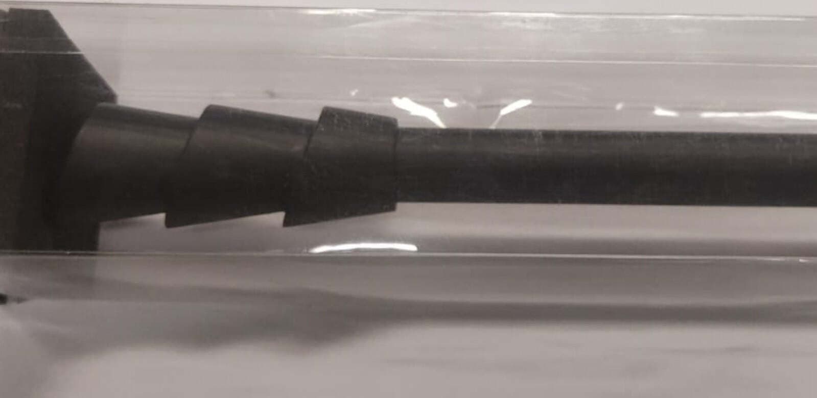 ECOSI'---KIT-ESTENSIBILE-BASTONE-TENDA-+-SUPPORTO-120-210CM---PRONTO-PER-ISTALLAZIONE-A-PARETE---NERO-LACCATO