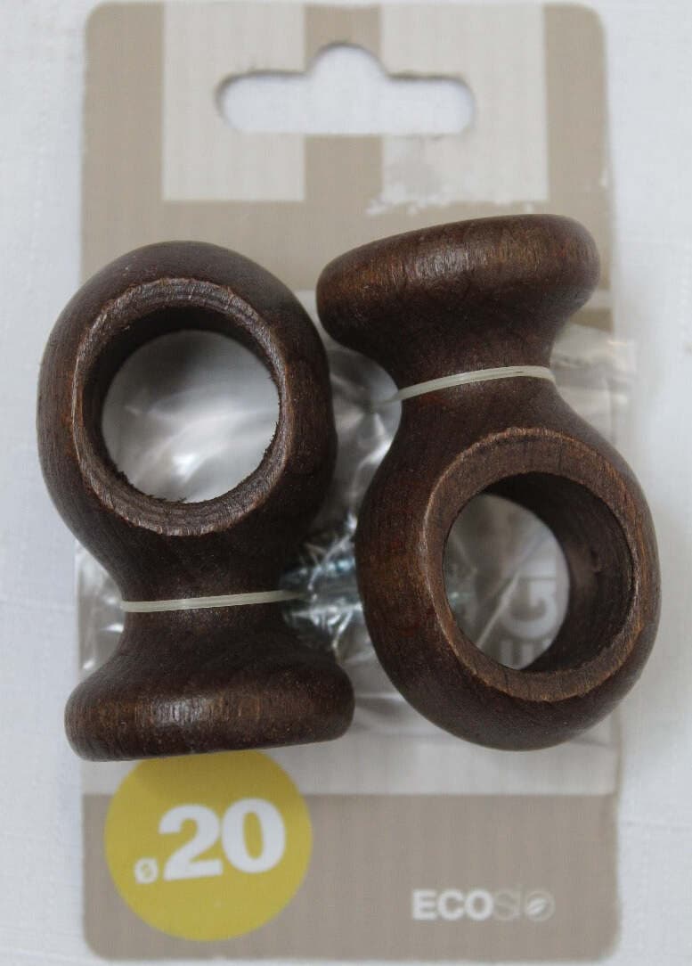ECOSI'---SUPPORTO-PER-BASTONI-D.-20-IN-LEGNO-NOCE-CHIUSO