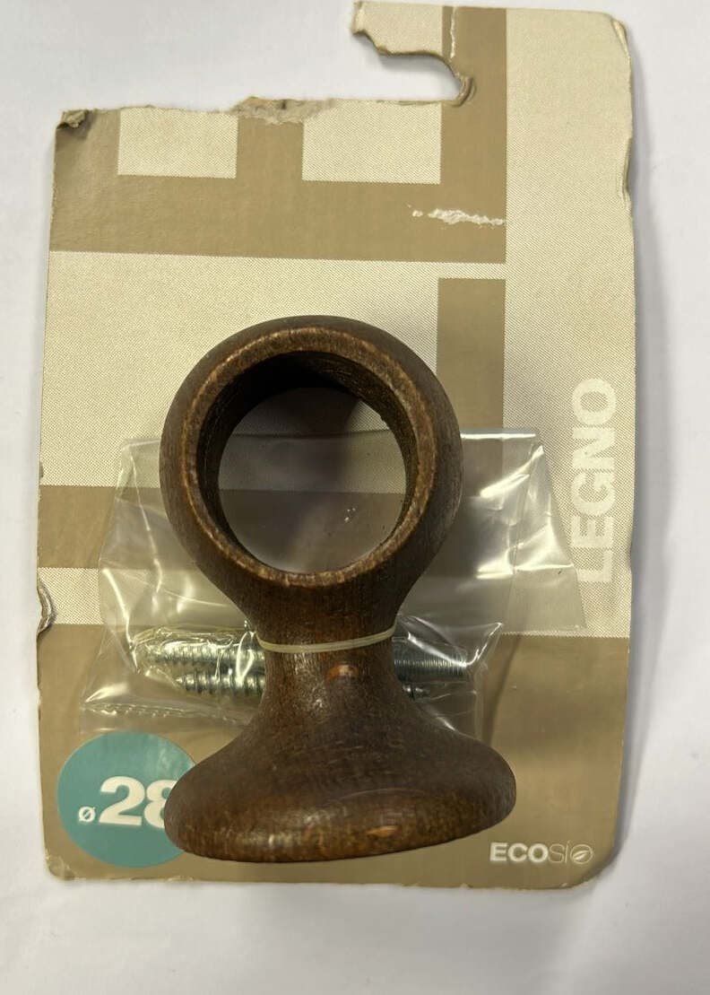 ECOSI'---SUPPORTO-PER-BASTONI-DIAMETRO-28MM-IN-LEGNO-DI-NOCE-CHIUSO