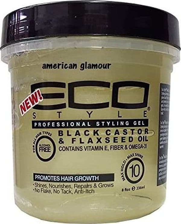 ECOSTYLER STYLING GEL BLACK CASTOR & FLAXSEED OIL 8oz (236ML) PER CAPELLI . in Gel Agbon - Martinsicuro, commercioVirtuoso.it
