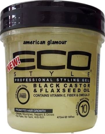 ECOSTYLER STYLING GEL BLACK CASTOR & FLAXSEED OIL 16oz (473ML) PER CAPELLI . in Gel Agbon - Martinsicuro, commercioVirtuoso.it