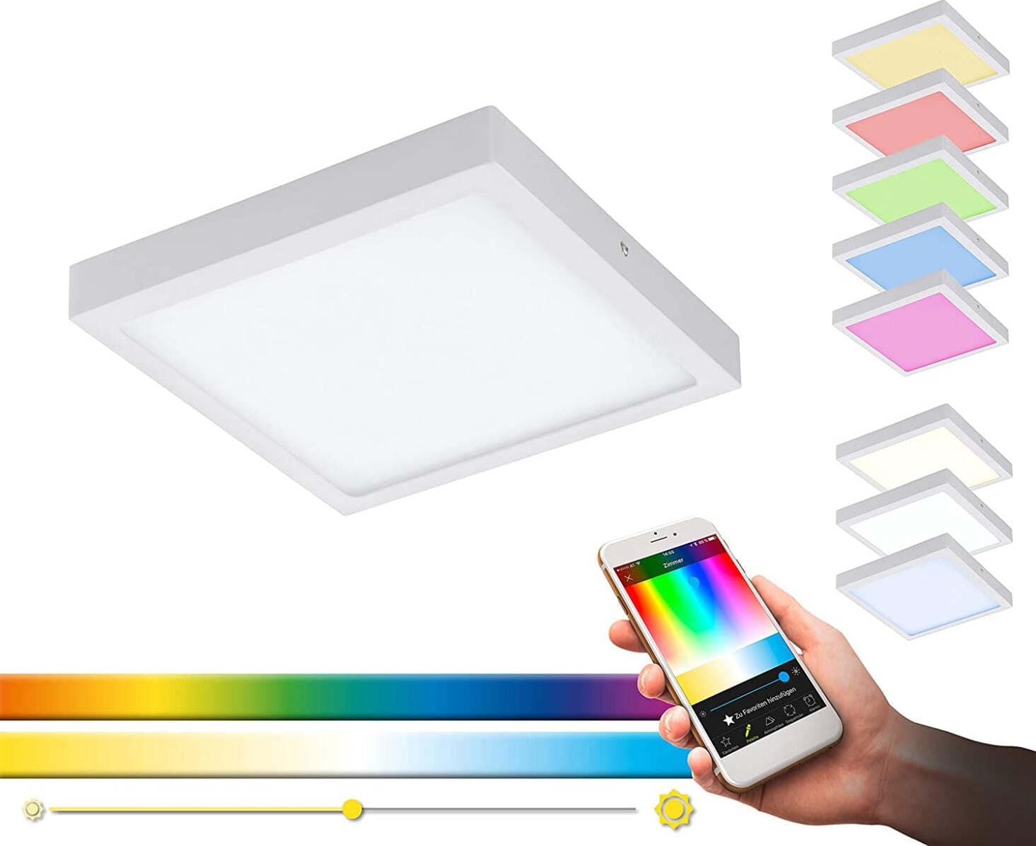 EGLO---PANNELLO-LED-FUEVA-BIANCO-RGB-CON-TELECOMANDO-2700LUM-21W-300X300MM