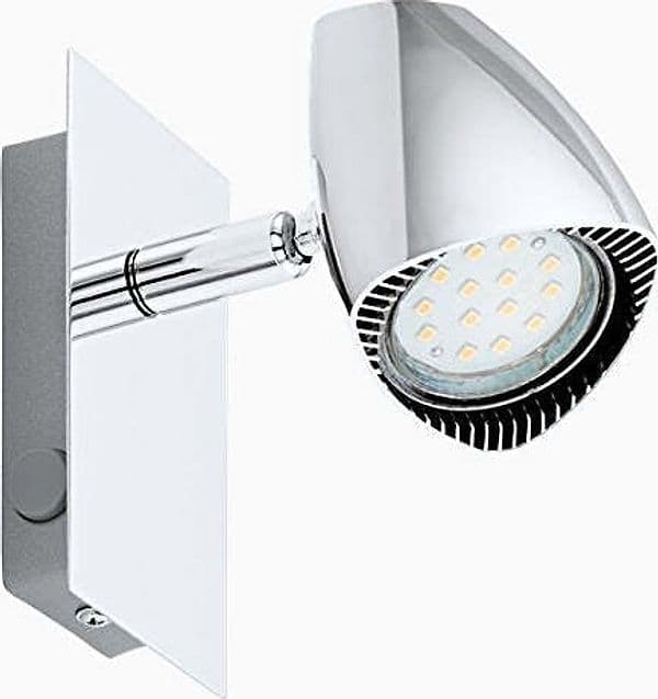 EGLO-ITALIANA-EGLO-93672-CORBERA-FARETTO1X3W-GU10-LED-ACC/PLAS.-CROMO-CON-INTERRUT.