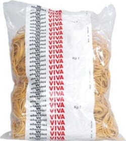 Elastico - gomma - D 30 mm - 1 kg - giallo - Viva Cancelleria e prodotti per ufficio/Archivio ufficio e accessori per scrivania/Nastri colle elastici e graffette/Elastici Eurocartuccia - Pavullo, Commerciovirtuoso.it