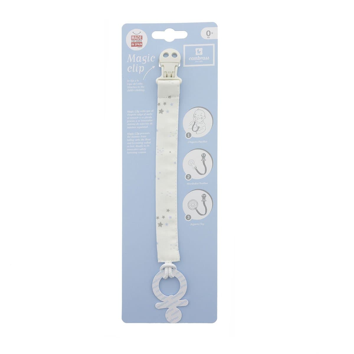 Elastico Ciucio Sky Azzurro/Star Prima infanzia/Succhietti e massaggiagengive/Catenelle porta succhietto La Casa Del Bebè - Napoli, Commerciovirtuoso.it
