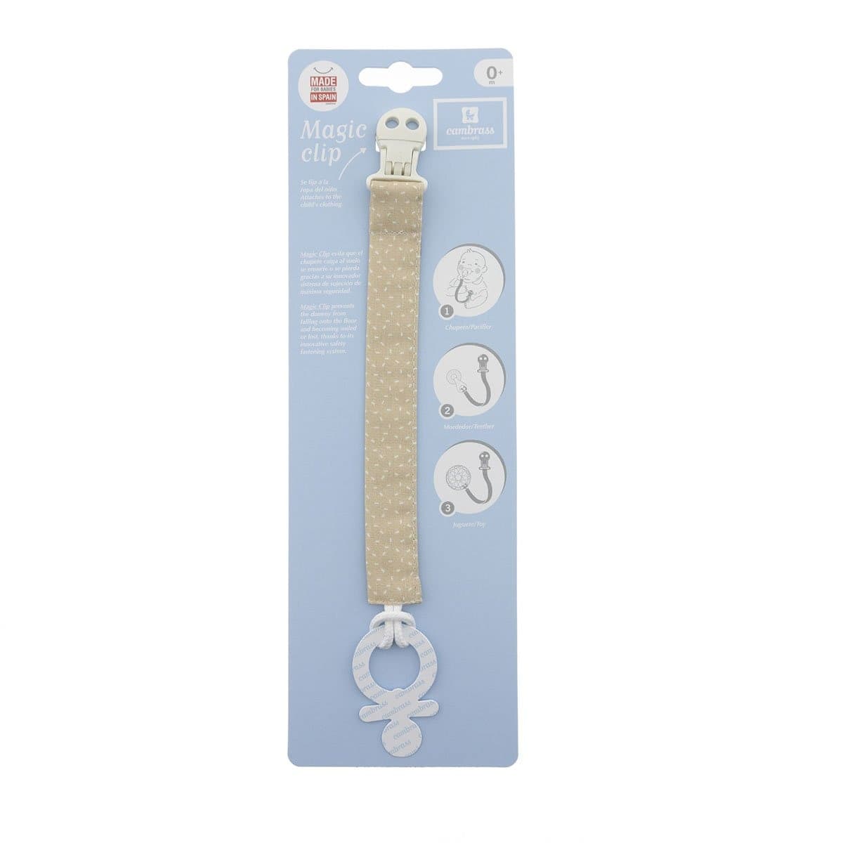 Elastico Ciucio Sky Beige/Pioggia Prima infanzia/Succhietti e massaggiagengive/Catenelle porta succhietto La Casa Del Bebè - Napoli, Commerciovirtuoso.it