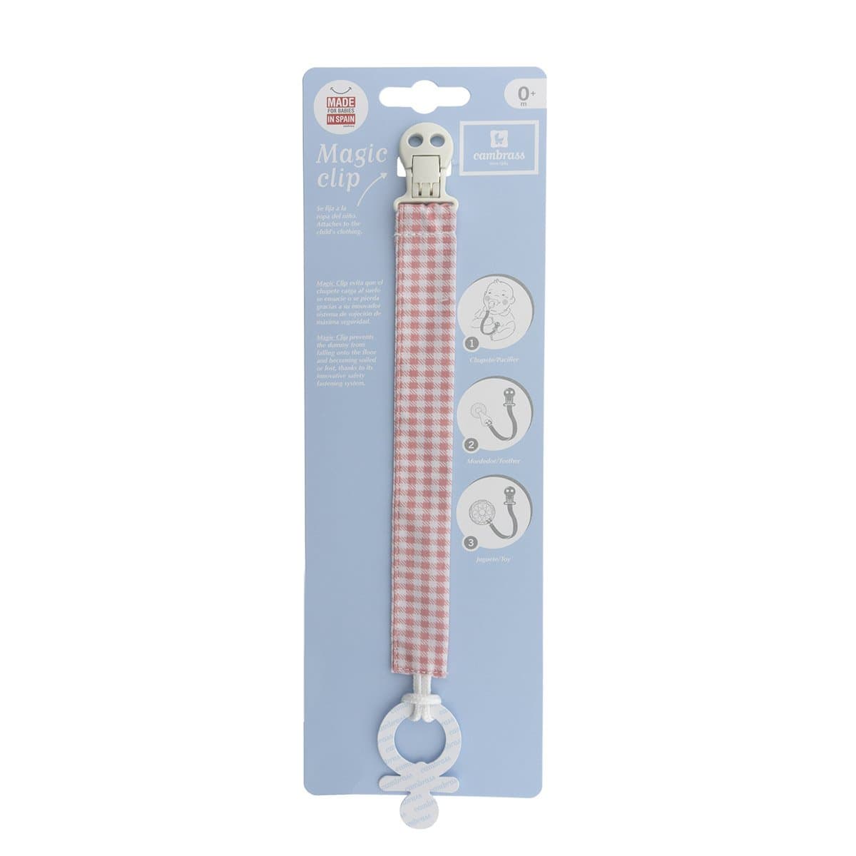 Elastico Ciucio Vichy Rosa 2X21.5X1 Cm Prima infanzia/Succhietti e massaggiagengive/Catenelle porta succhietto La Casa Del Bebè - Napoli, Commerciovirtuoso.it