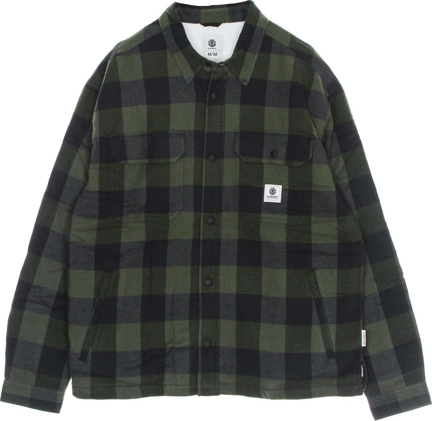 ELEMENT-Camicia-Imbottita-Uomo-Mappleville-Buffalo-Forest-Night-da-uomo