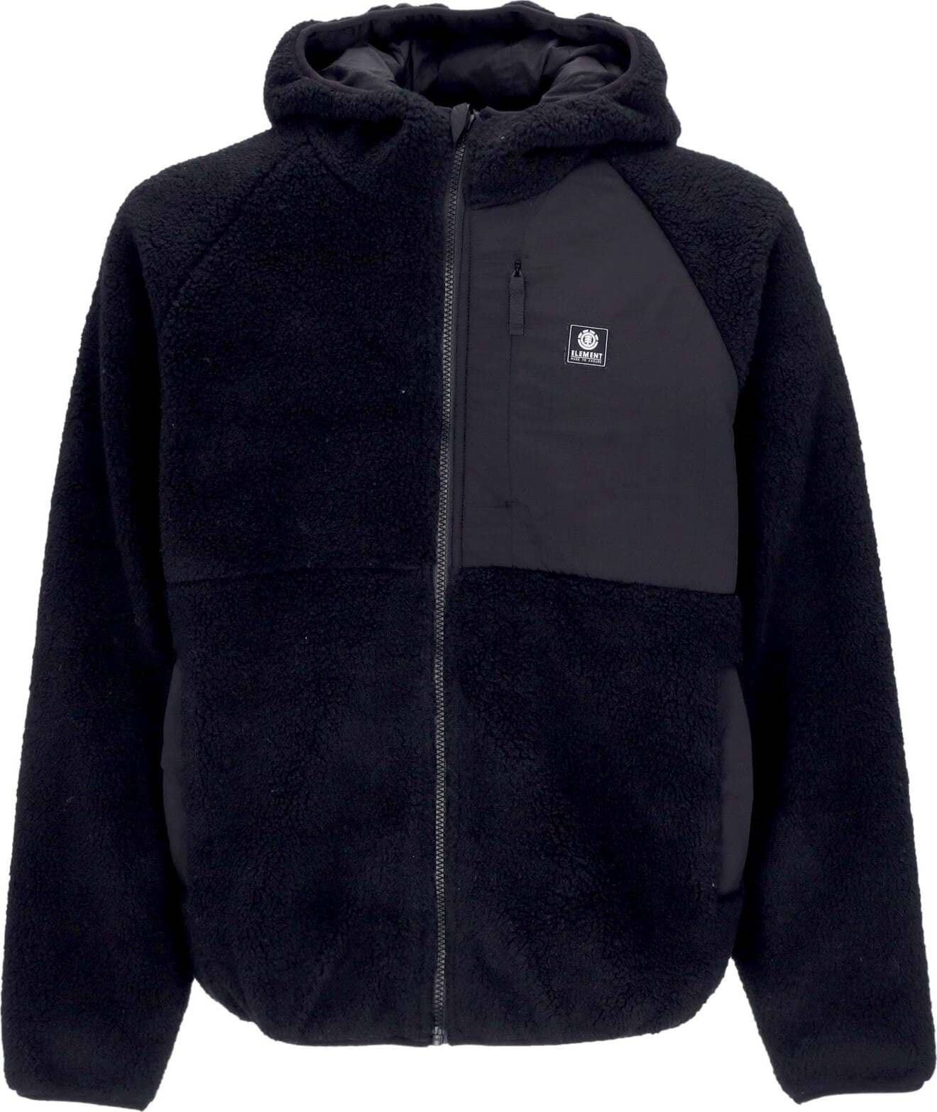 ELEMENT-Orsetto-Uomo-Wolfe-Zip-Hoodie-Flint-Black-da-uomo