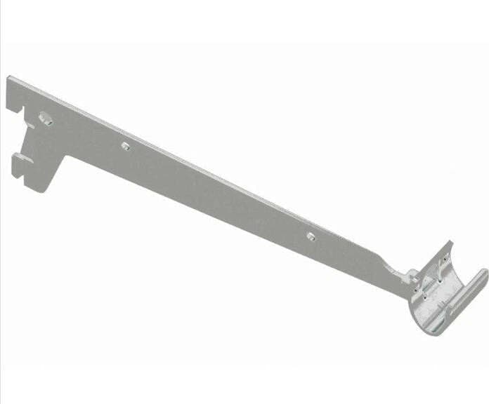 ELEMENT-SYSTEM---REGGIMENSOLA-A-2-GANCI-PER-TUBI-OVALI-GRIGIO-33CM***
