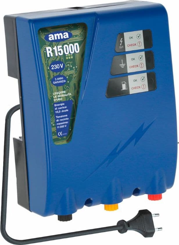 Elettrificatore per recinti elettrici Ama Intelligizer R 15000 230V in Cancelli e recinti GardenStore - Novellara, commercioVirtuoso.it