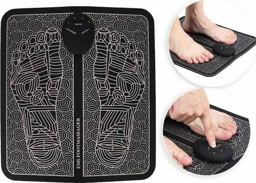 ELETTROSTIMOLATORE EMS PIEDI MASSAGGIATORE PLANTARE ELETTRICO USB CIRCOLAZIONE