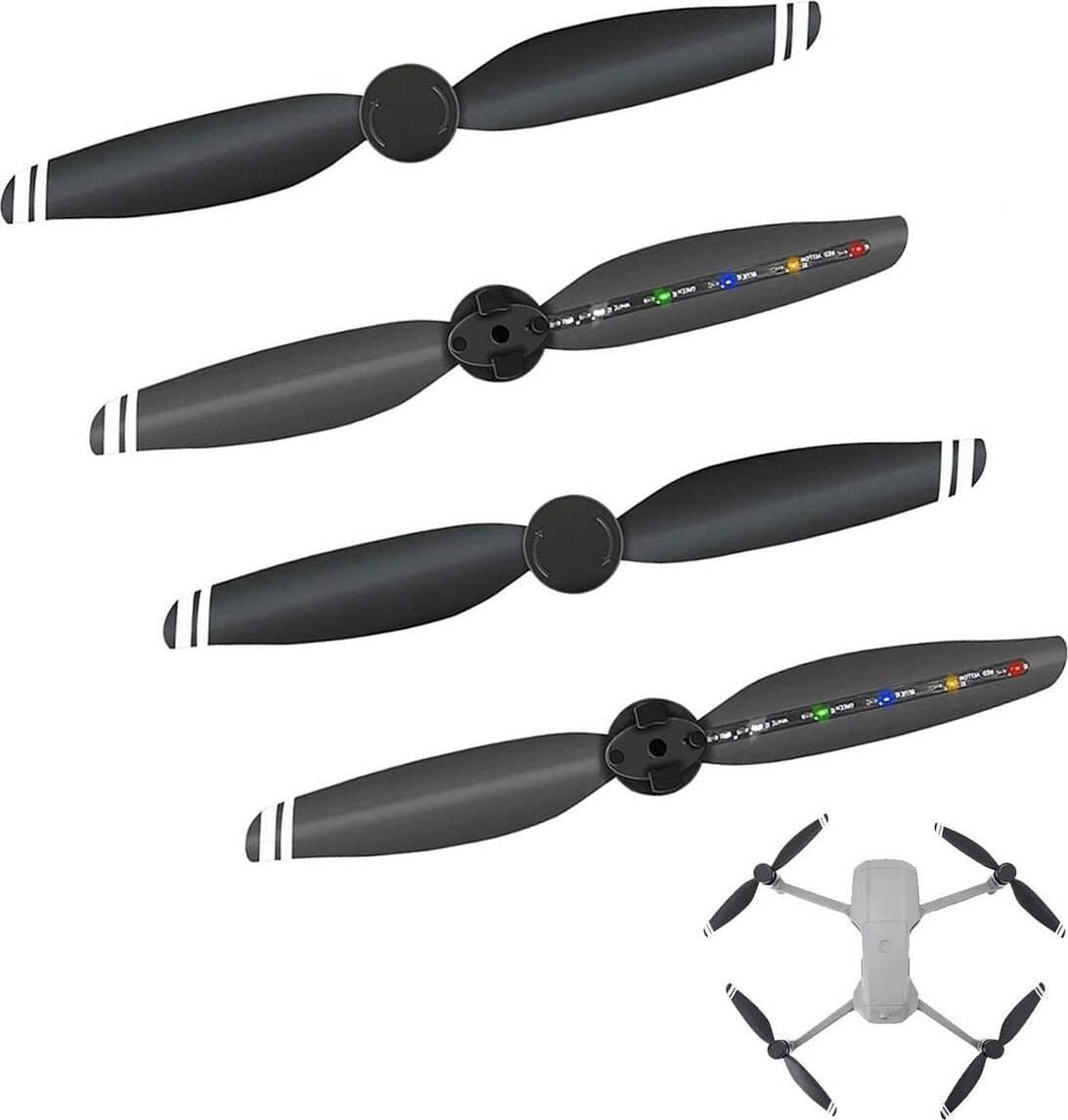 Eliche flash LED ricaricabili per Mavic Air 2 basso rumore pieghevoli sgancio rapido 2 paia in Droni 85cento.it - Potenza, commercioVirtuoso.it