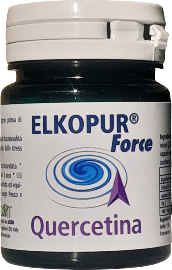 Elkopur-Force-Quercetina-pura,-30-capsule-da-500-mg.-con-200-mg.-di-Quercetina-titolata-93%-in-Quercetina,-Vegetarian-e-Vegan-ok,-Rinforza-il-sistema-immunitario,-Antiossidante,-prodotto-in-Italia