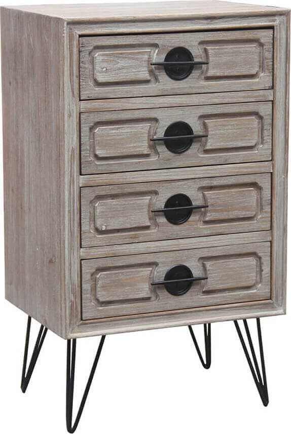 EMMANUEL---mobiletto-con-4-cassetti-in-paulownia-e-mdf-industrial-45,5x35x78-Tortora-Milani-Home