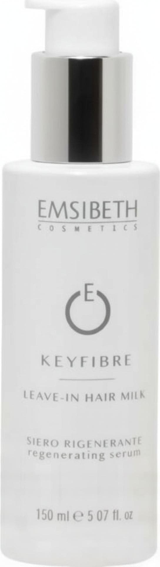 Emsibeth Keyfibre Leave-in Milk 150 Ml, Siero Rigenerante Intensivo Senza Risciacquo Che Apporta Idratazione E Luminosità.