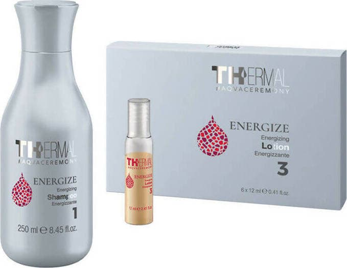 Emsibeth thermal energize lozione energizzante 6 fiale x 12 ml + thermal shampoo energize 250 ml