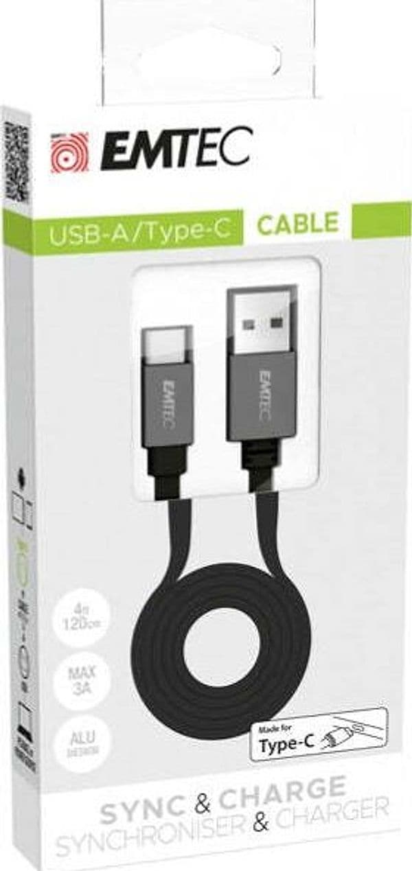 Emtec - Cavo USB-A to type C T700 - ECCHAT700TC Elettronica/Informatica/Dispositivi archiviazione dati/Dispositivi archiviazione dati esterni/Hard Disk esterni Eurocartuccia - Pavullo, Commerciovirtuoso.it