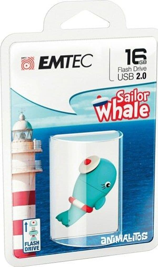 Emtec - Memoria usb2.0 M337 Anmalitos Whale - ECMMD16GM337 - 16 GB Elettronica/Informatica/Dispositivi archiviazione dati/Dispositivi archiviazione dati esterni/PenDrive Eurocartuccia - Pavullo, Commerciovirtuoso.it