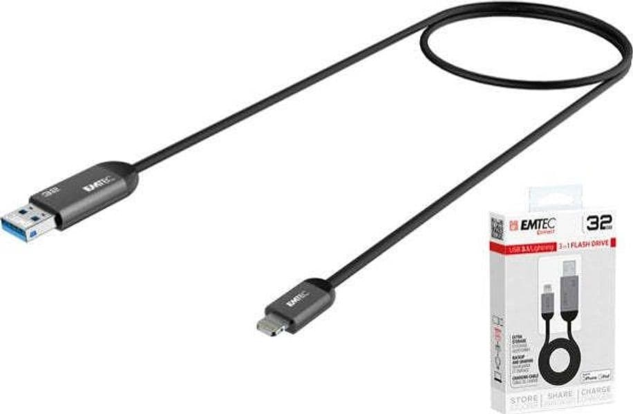 Emtec - Usb 3.1 Duo Lightning Charge - Nero - ECMMD32GT753A - 32GB Elettronica/Informatica/Dispositivi archiviazione dati/Dispositivi archiviazione dati esterni/PenDrive Eurocartuccia - Pavullo, Commerciovirtuoso.it