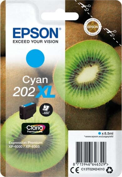 Epson - Cartuccia ink - 202XL - Ciano - C13T02H24010 - 8 5ml Elettronica/Informatica/Stampanti e accessori/Accessori per stampanti a inchiostro e laser/Cartucce d'inchiostro Eurocartuccia - Pavullo, Commerciovirtuoso.it