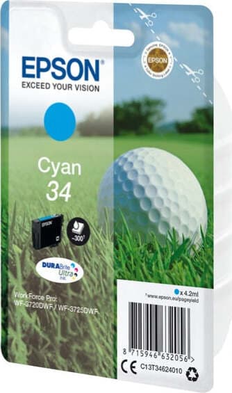 Epson - Cartuccia ink - 34 - Ciano - C13T34624010 - 4 2ml Elettronica/Informatica/Stampanti e accessori/Accessori per stampanti a inchiostro e laser/Cartucce d'inchiostro Eurocartuccia - Pavullo, Commerciovirtuoso.it