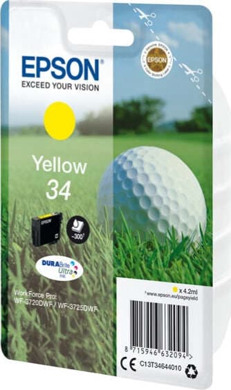 Epson - Cartuccia ink - 34 - Giallo - C13T34644010 - 4 2ml Elettronica/Informatica/Stampanti e accessori/Accessori per stampanti a inchiostro e laser/Cartucce d'inchiostro Eurocartuccia - Pavullo, Commerciovirtuoso.it