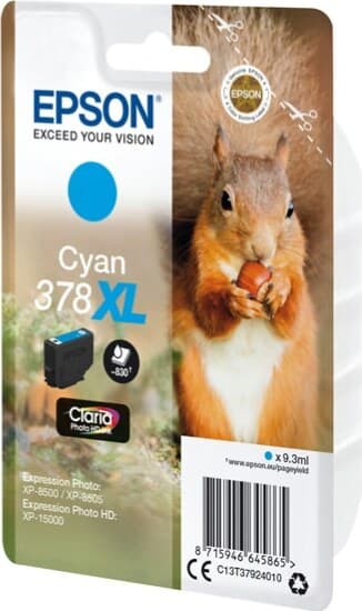 Epson - Cartuccia ink - 378XL - Ciano - C13T37924010 - 9 3ml Elettronica/Informatica/Stampanti e accessori/Accessori per stampanti a inchiostro e laser/Cartucce d'inchiostro Eurocartuccia - Pavullo, Commerciovirtuoso.it