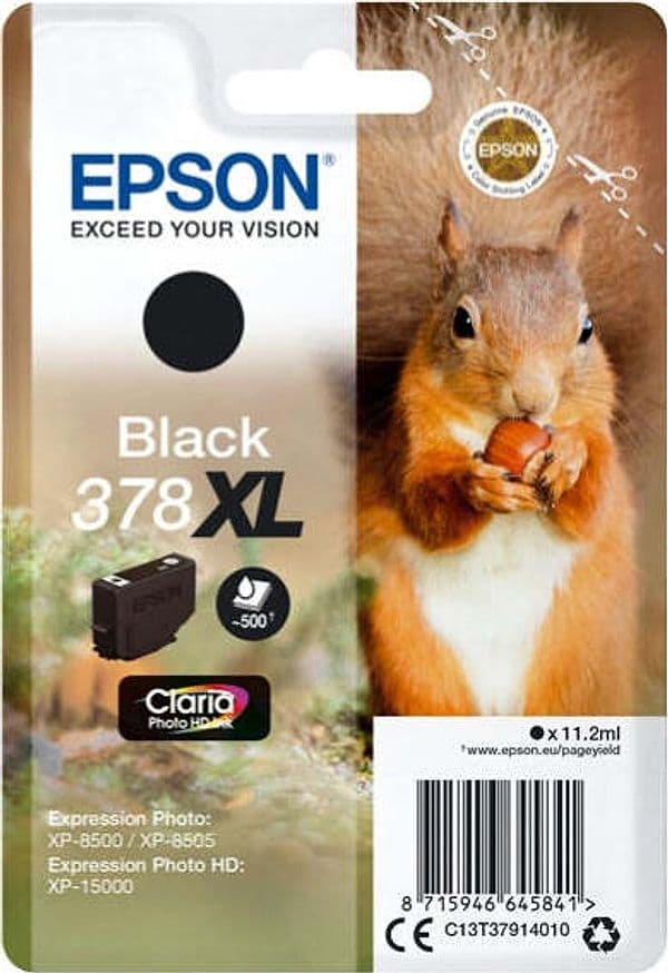 Epson - Cartuccia ink - 378XL - Nero - C13T37914010 - 11 2ml Elettronica/Informatica/Stampanti e accessori/Accessori per stampanti a inchiostro e laser/Cartucce d'inchiostro Eurocartuccia - Pavullo, Commerciovirtuoso.it