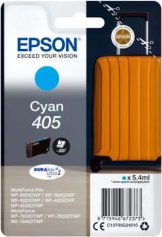 Epson - Cartuccia ink - 405 - Ciano - C13T05G24010 - 300 pag Elettronica/Informatica/Stampanti e accessori/Accessori per stampanti a inchiostro e laser/Cartucce d'inchiostro Eurocartuccia - Pavullo, Commerciovirtuoso.it