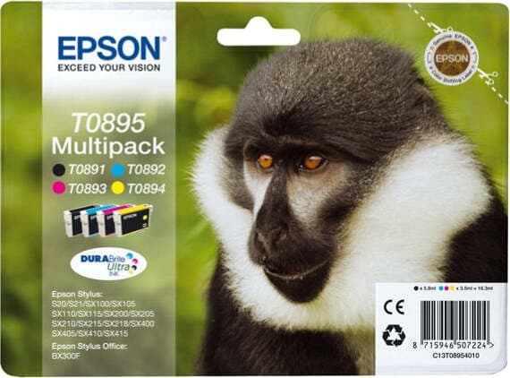 Epson - Cartuccia ink - C-M-Y-K - T0895 - C13T08954010 - C-M-Y 3 5ml cad - K 5 8ml Elettronica/Informatica/Stampanti e accessori/Accessori per stampanti a inchiostro e laser/Cartucce d'inchiostro Eurocartuccia - Pavullo, Commerciovirtuoso.it