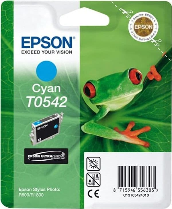 Epson - Cartuccia ink - Ciano - T0542 - C13T05424010 - 13ml Elettronica/Informatica/Stampanti e accessori/Accessori per stampanti a inchiostro e laser/Cartucce d'inchiostro Eurocartuccia - Pavullo, Commerciovirtuoso.it