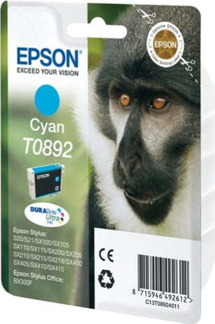 Epson - Cartuccia ink - Ciano - T0892 - C13T08924011 - 3 5ml Elettronica/Informatica/Stampanti e accessori/Accessori per stampanti a inchiostro e laser/Cartucce d'inchiostro Eurocartuccia - Pavullo, Commerciovirtuoso.it
